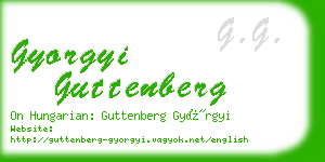 gyorgyi guttenberg business card